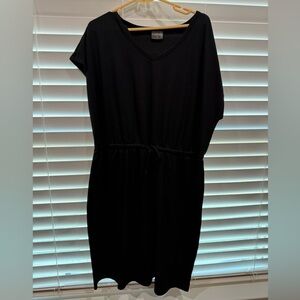 black dress front tie